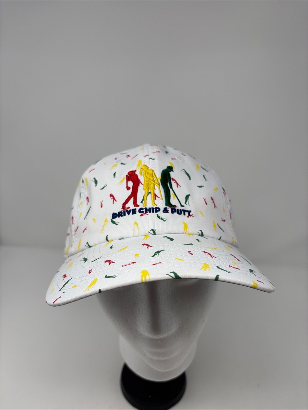 Drive Chip & Putt White Multicolor Golf Cap